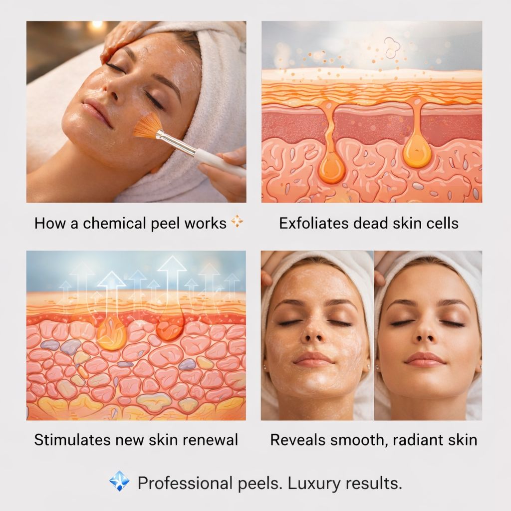 Chemical Peel skin treatment with Deep Cleanse