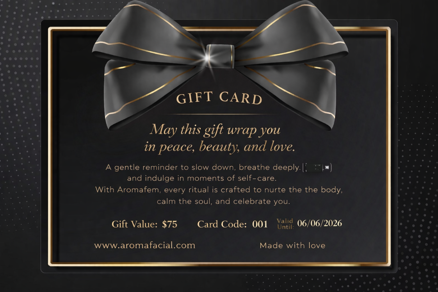 Aromfacial Gift Card